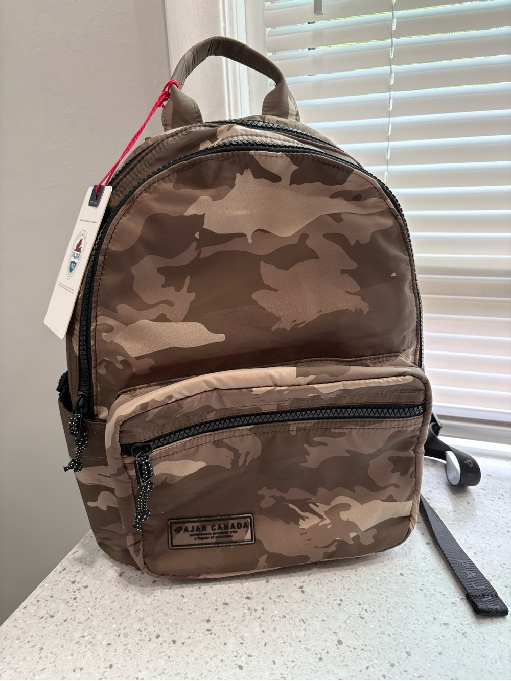NWT Pajar Canada Olive Green Camo Backpack